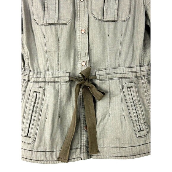 Anthropologie Daughters Of The Liberation Women 6 Jacket Utility Military Green - Picture 8 of 12